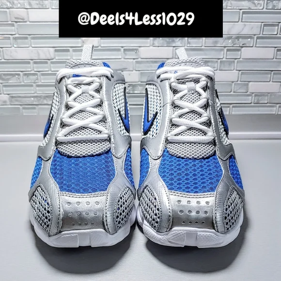 Nike Air Zoom Spiridon Cage 2 Mens Size 12 Silver Varsity Royal White - Picture 2 of 6